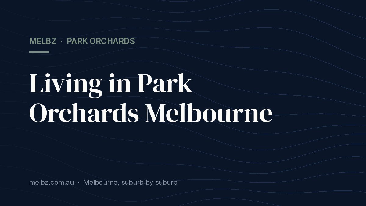 Title card: Living in Park Orchards Melbourne