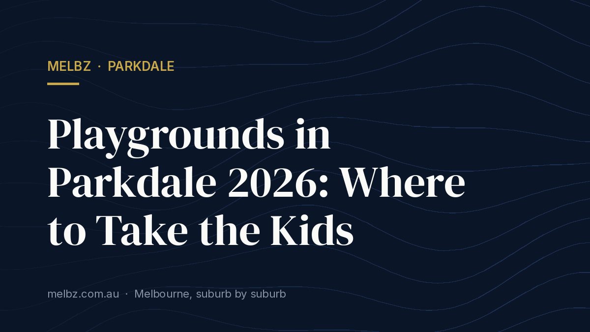 Title card: Playgrounds in Parkdale 2026: Where to Take the Kids