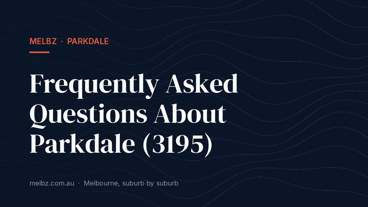 Title card: Frequently Asked Questions About Parkdale (3195)