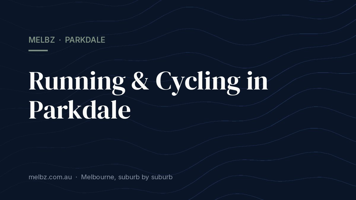 Title card: Running & Cycling in Parkdale