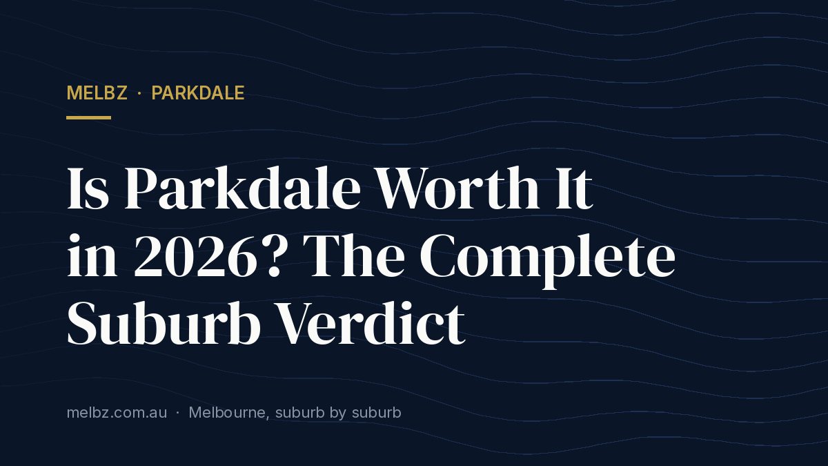 Title card: Is Parkdale Worth It in 2026? The Complete Suburb Verdict