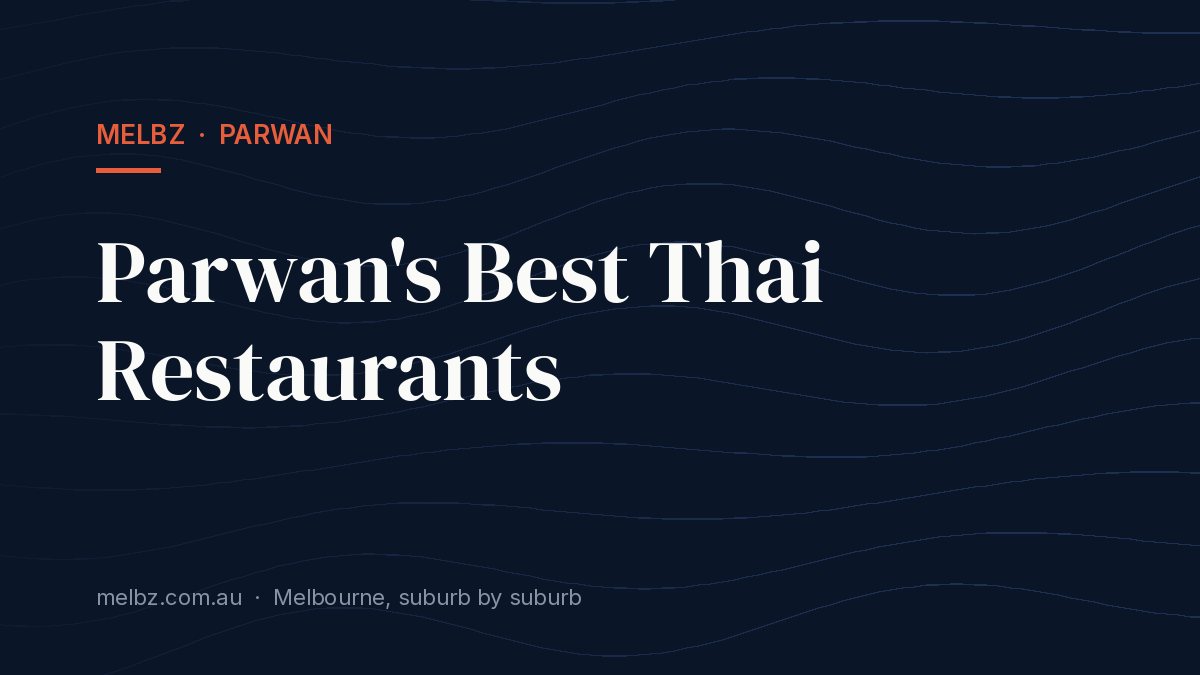 Title card: Parwan's Best Thai Restaurants