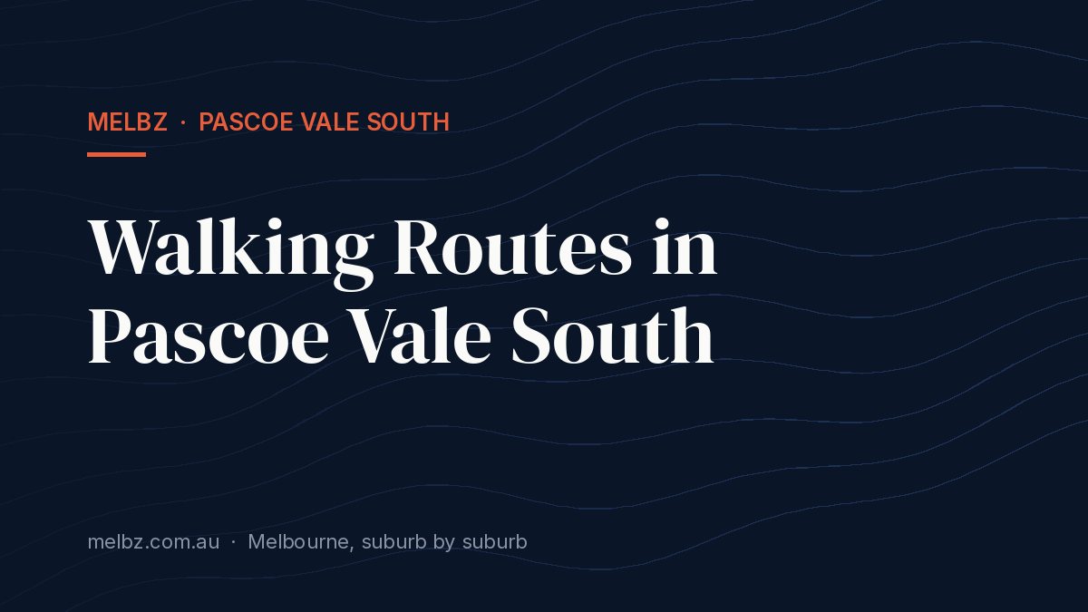 Title card: Walking Routes in Pascoe Vale South
