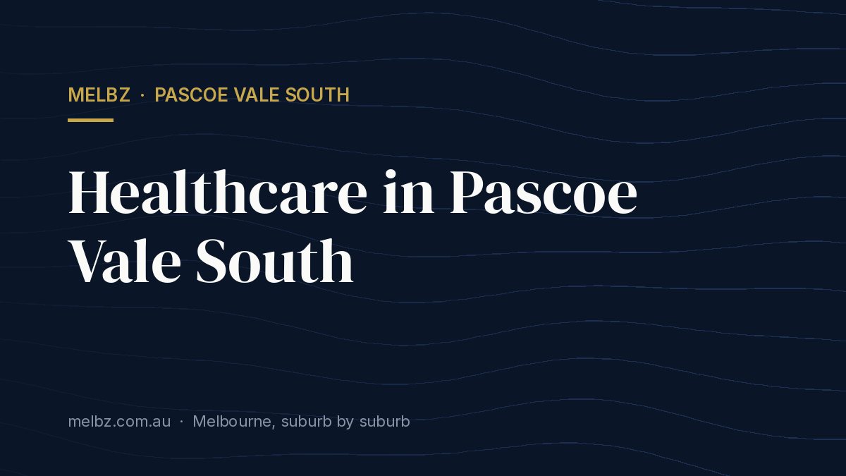 Title card: Healthcare in Pascoe Vale South