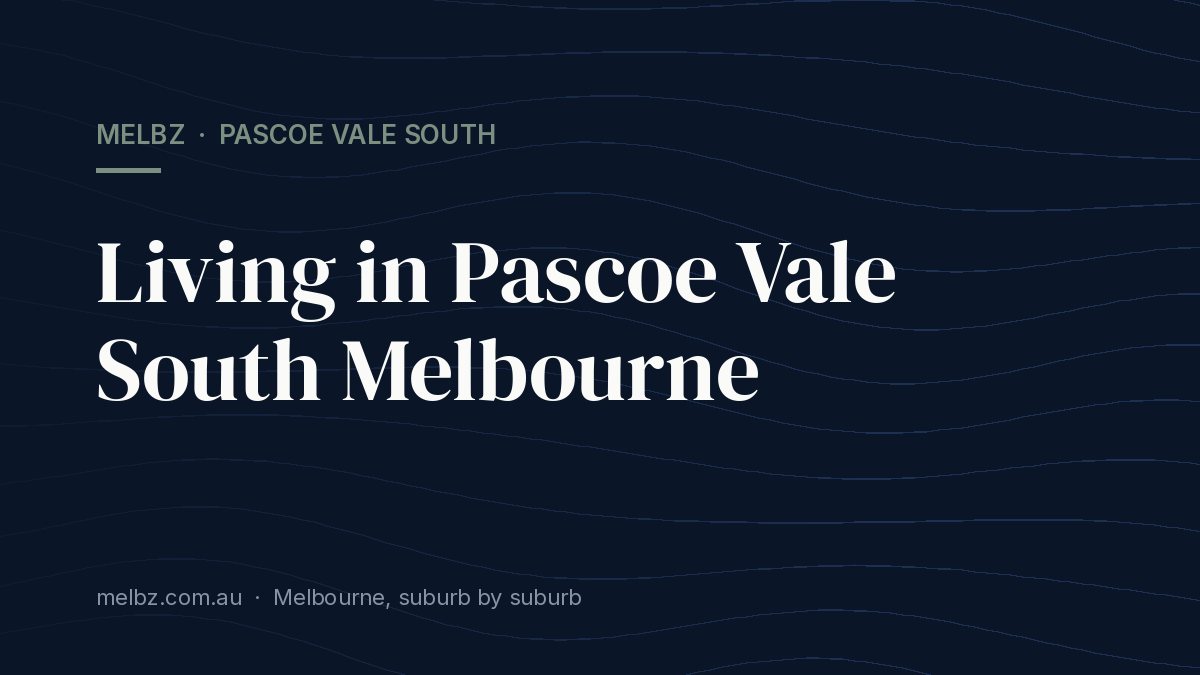 Title card: Living in Pascoe Vale South Melbourne