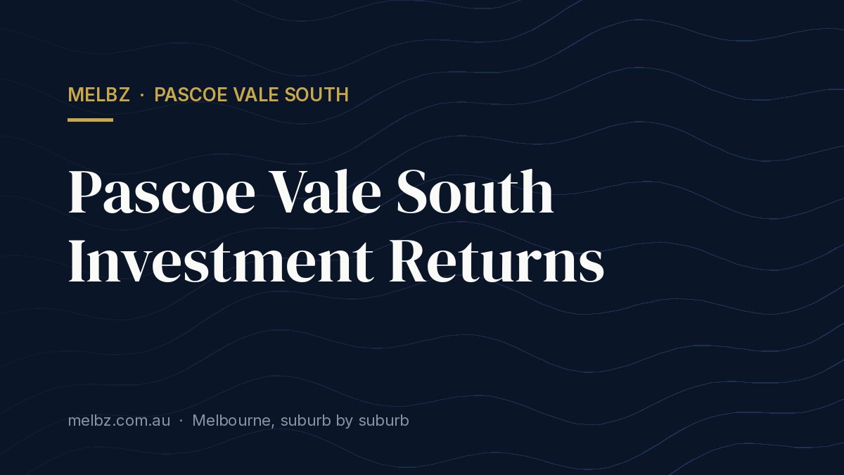 Title card: Pascoe Vale South Investment Returns