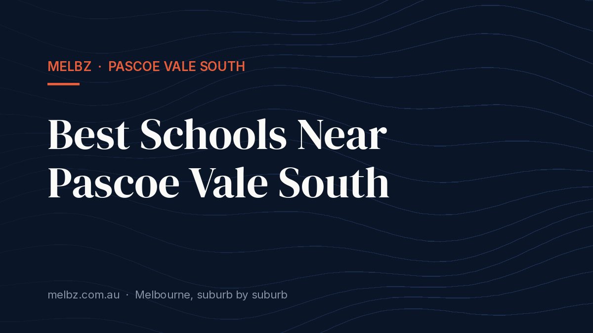 Title card: Best Schools Near Pascoe Vale South