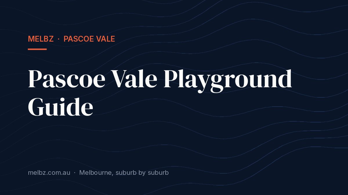 Title card: Pascoe Vale Playground Guide