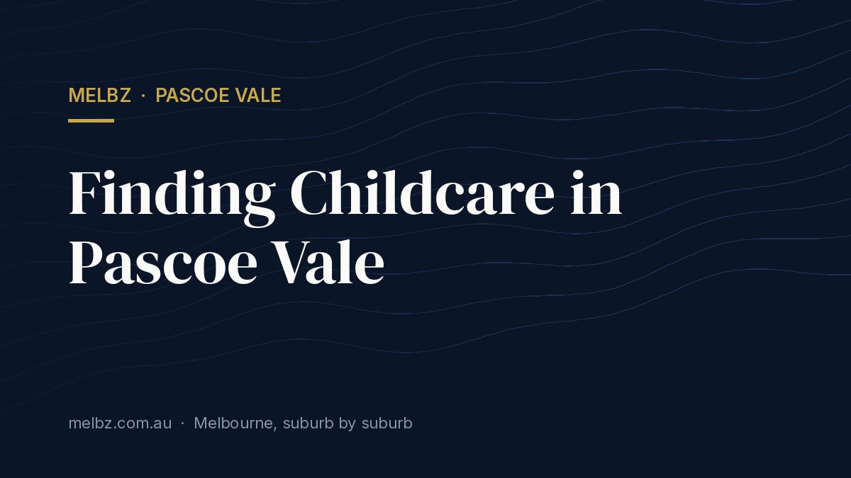 Title card: Finding Childcare in Pascoe Vale