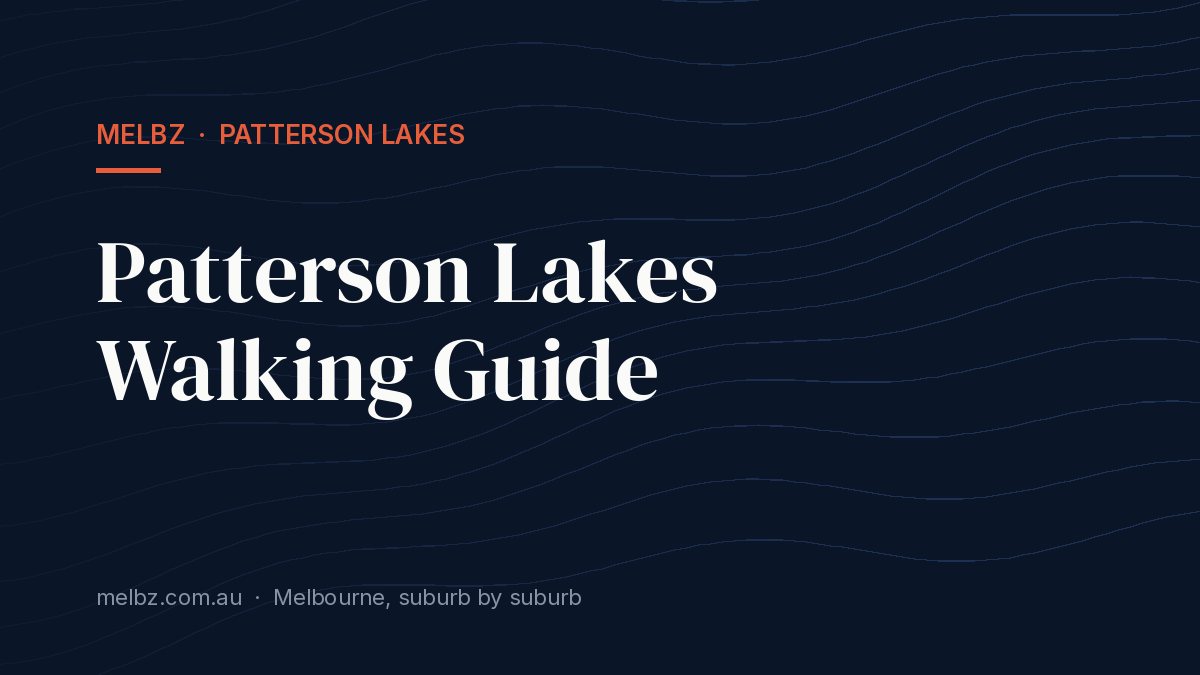 Title card: Patterson Lakes Walking Guide