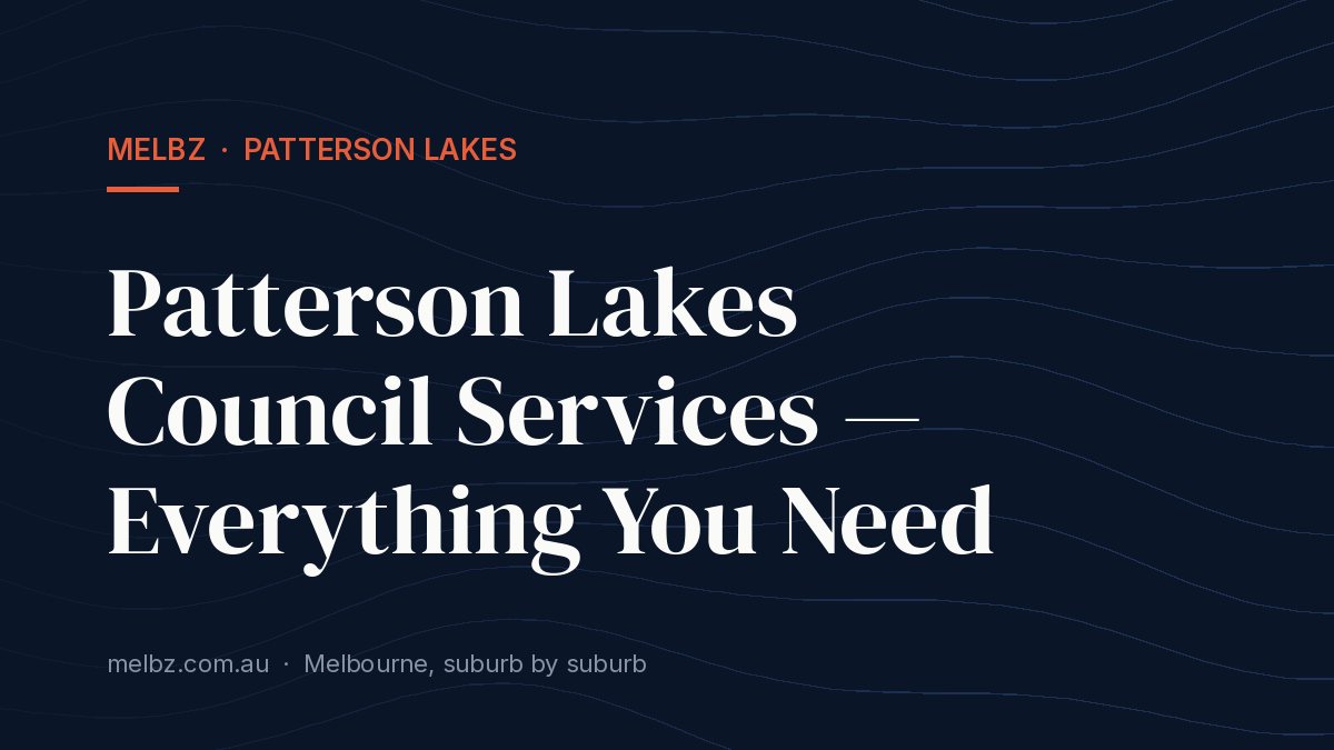 Title card: Patterson Lakes Council Services — Everything You Need