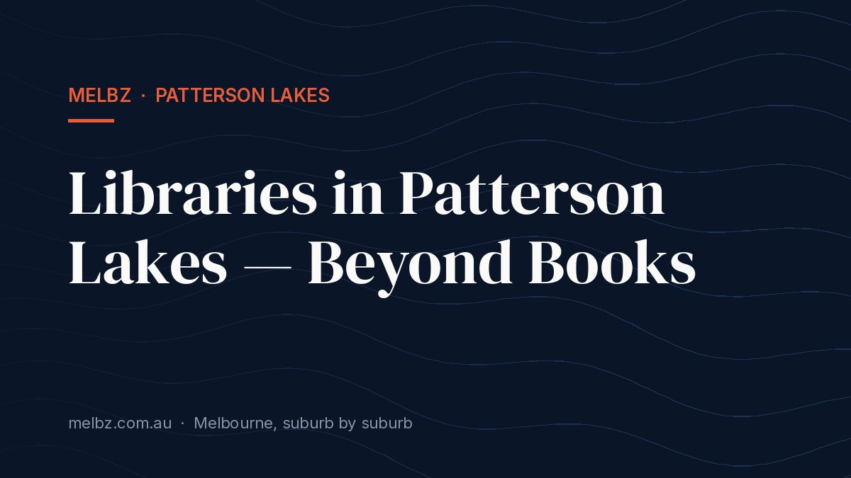 Title card: Libraries in Patterson Lakes — Beyond Books