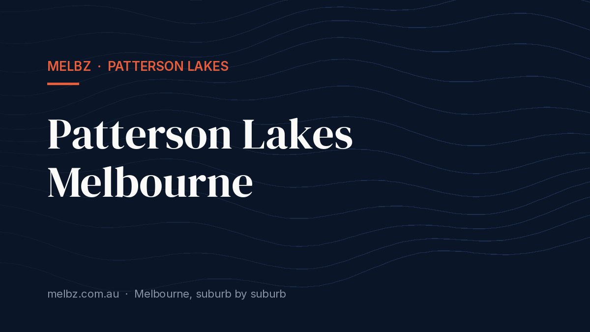 Title card: Patterson Lakes Melbourne