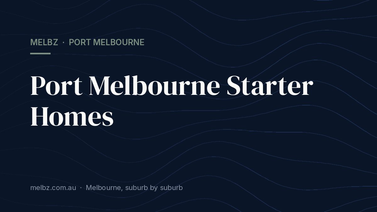 Title card: Port Melbourne Starter Homes
