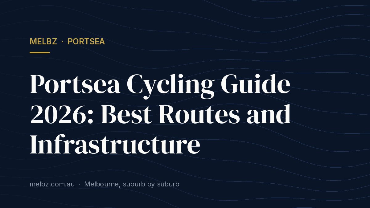 Title card: Portsea Cycling Guide 2026: Best Routes and Infrastructure