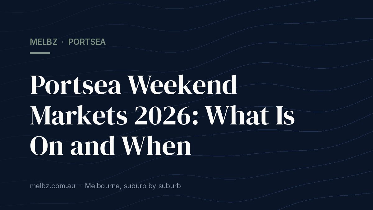 Title card: Portsea Weekend Markets 2026: What Is On and When