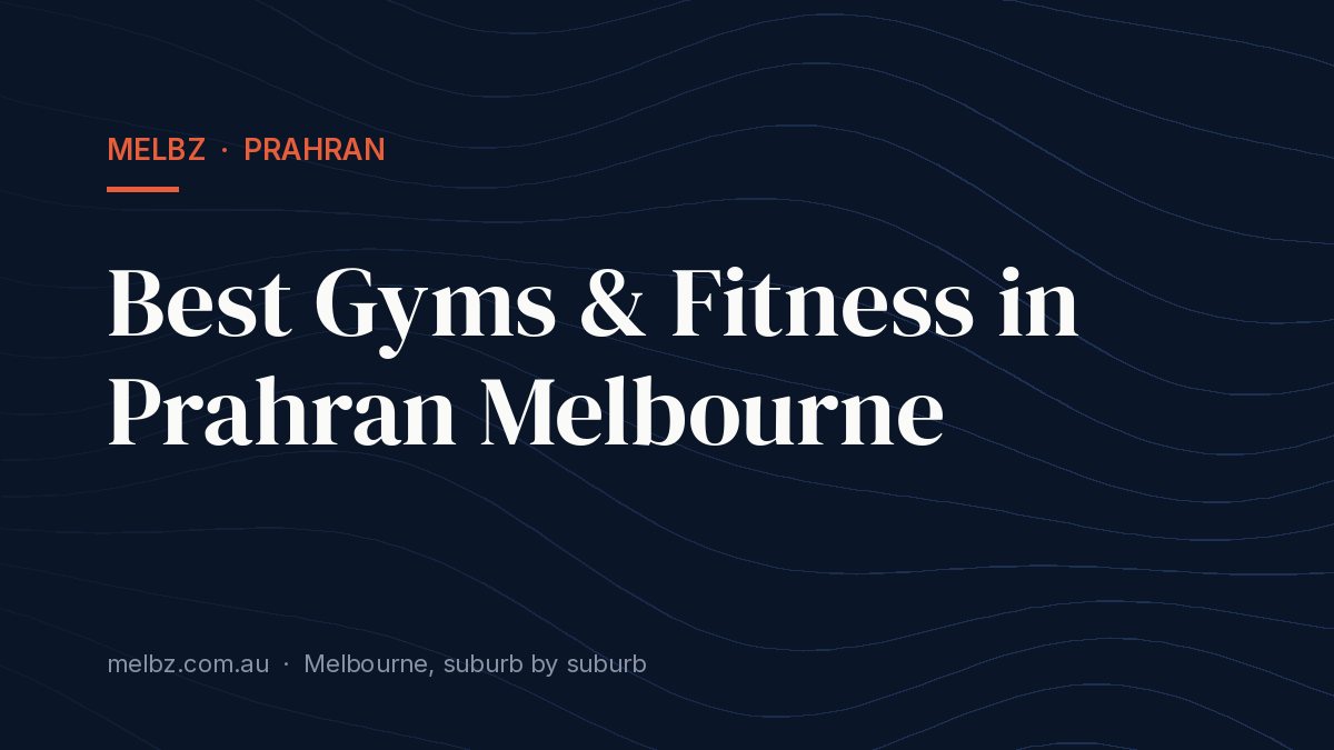 Title card: Best Gyms & Fitness in Prahran Melbourne