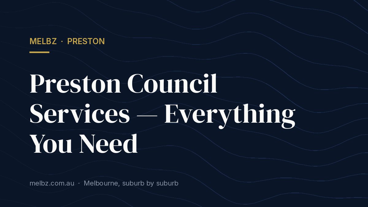 Title card: Preston Council Services — Everything You Need