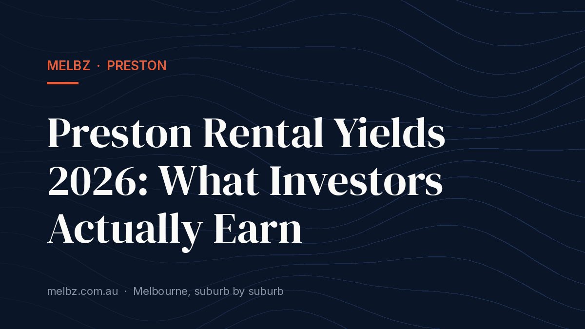 Title card: Preston Rental Yields 2026: What Investors Actually Earn