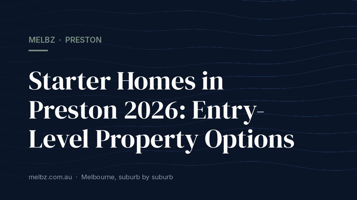 Title card: Starter Homes in Preston 2026: Entry-Level Property Options