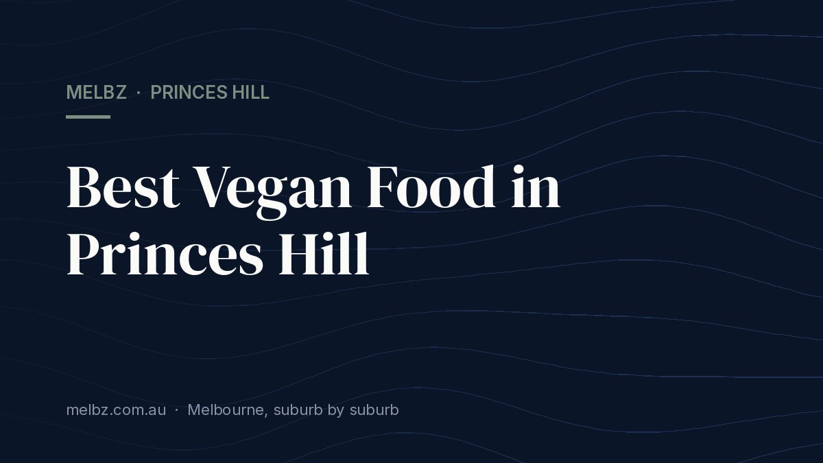 Title card: Best Vegan Food in Princes Hill
