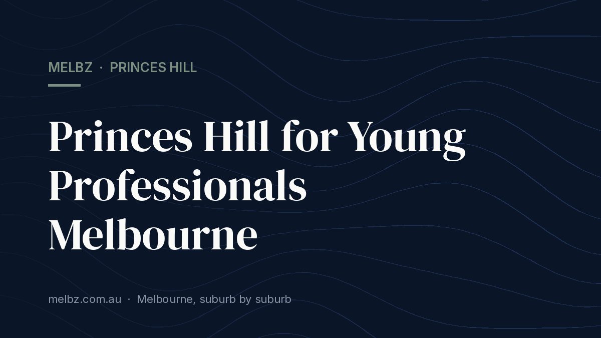 Title card: Princes Hill for Young Professionals Melbourne