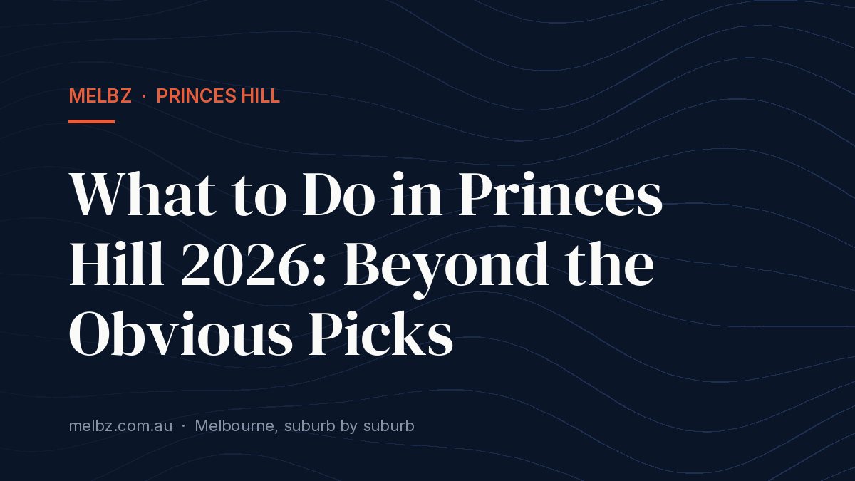 Title card: What to Do in Princes Hill 2026: Beyond the Obvious Picks