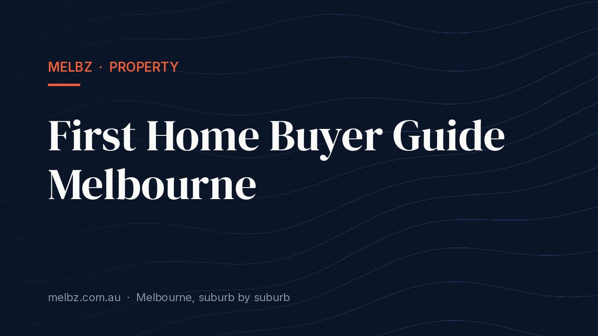 Title card: First Home Buyer Guide Melbourne