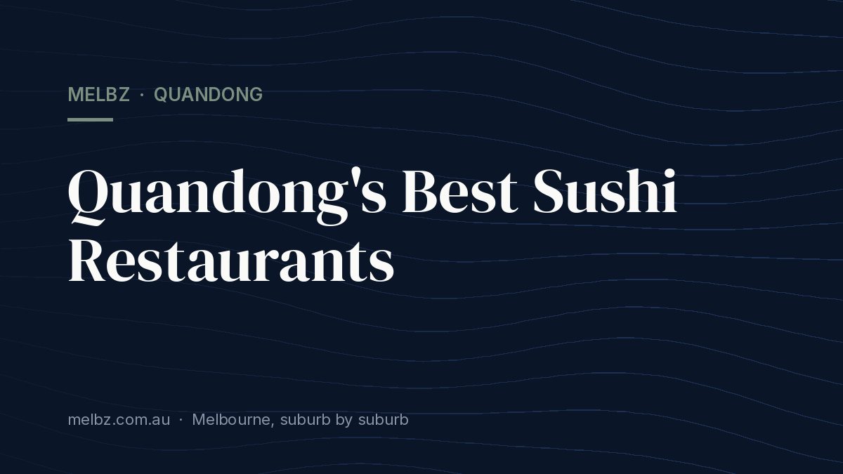 Title card: Quandong's Best Sushi Restaurants