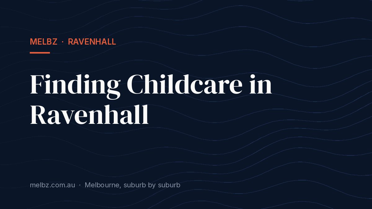 Title card: Finding Childcare in Ravenhall