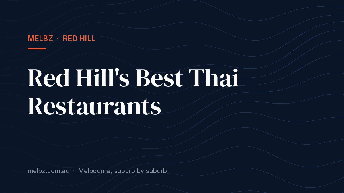 Title card: Red Hill's Best Thai Restaurants