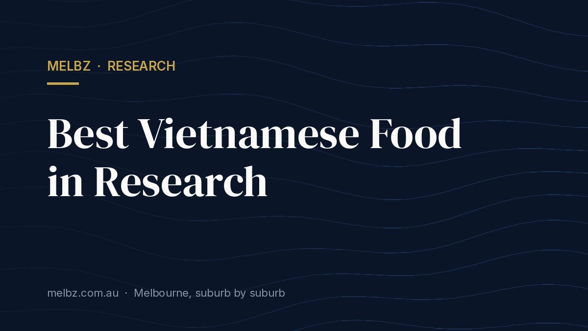 Title card: Best Vietnamese Food in Research