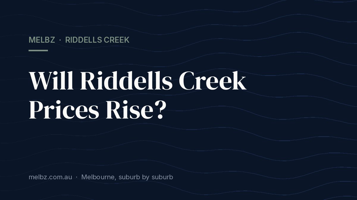 Title card: Will Riddells Creek Prices Rise?