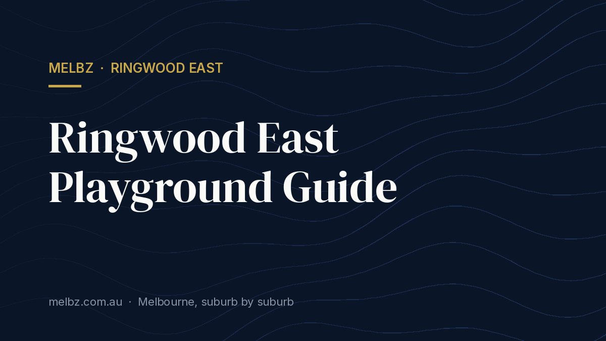 Title card: Ringwood East Playground Guide