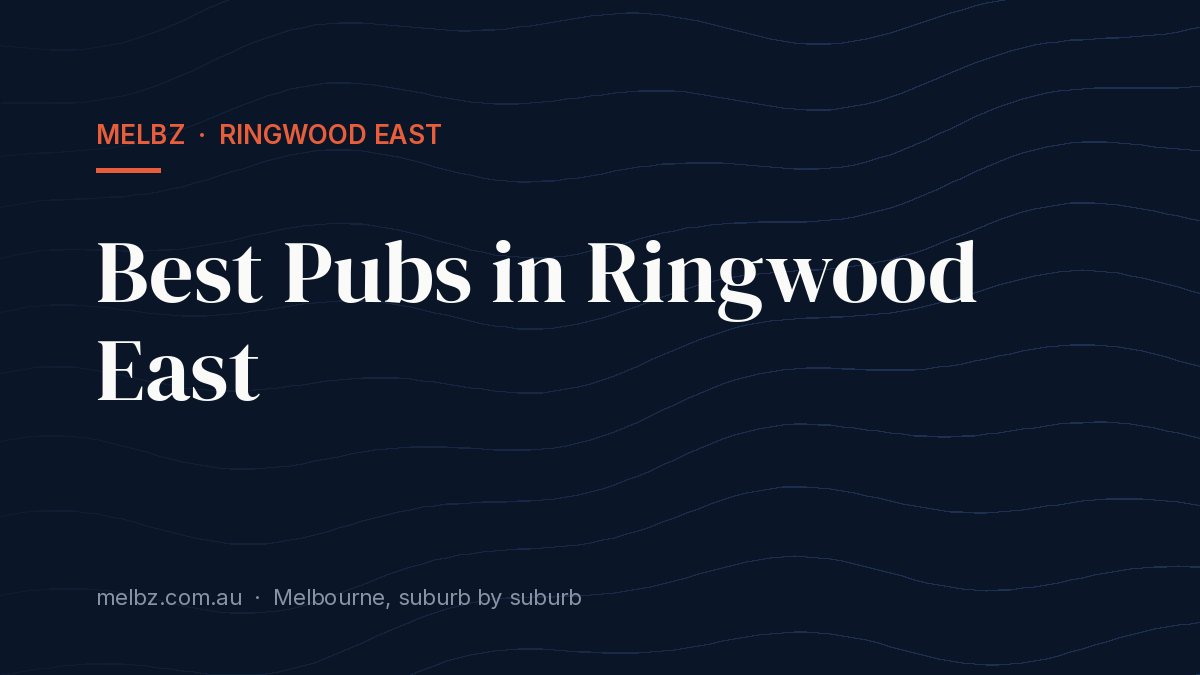 Title card: Best Pubs in Ringwood East