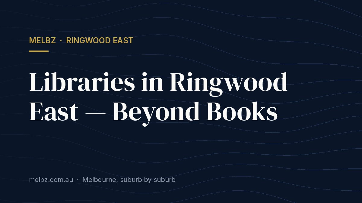 Title card: Libraries in Ringwood East — Beyond Books
