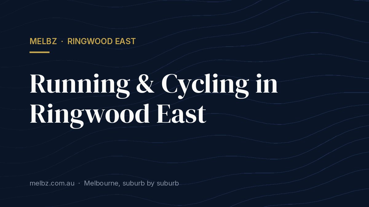 Title card: Running & Cycling in Ringwood East