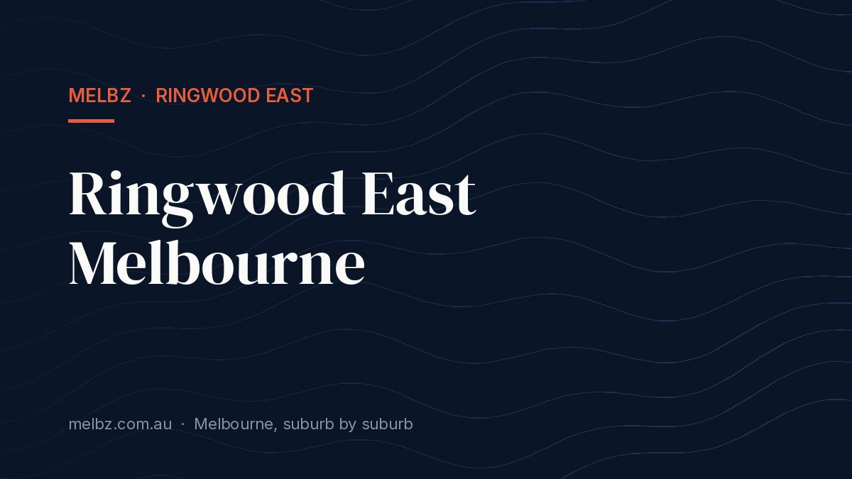 Title card: Ringwood East Melbourne