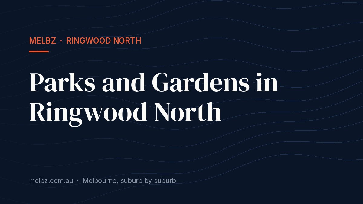 Title card: Parks and Gardens in Ringwood North
