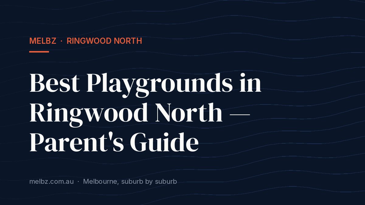 Title card: Best Playgrounds in Ringwood North — Parent's Guide