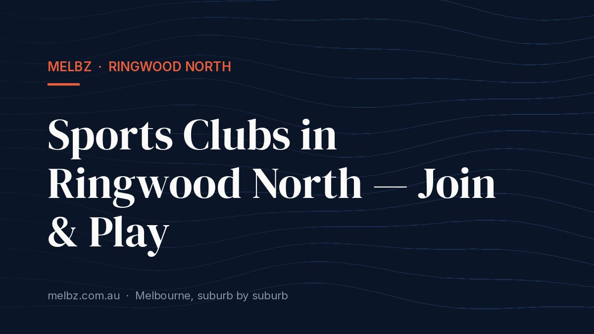 Title card: Sports Clubs in Ringwood North — Join & Play