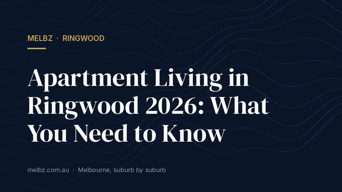 Title card: Apartment Living in Ringwood 2026: What You Need to Know