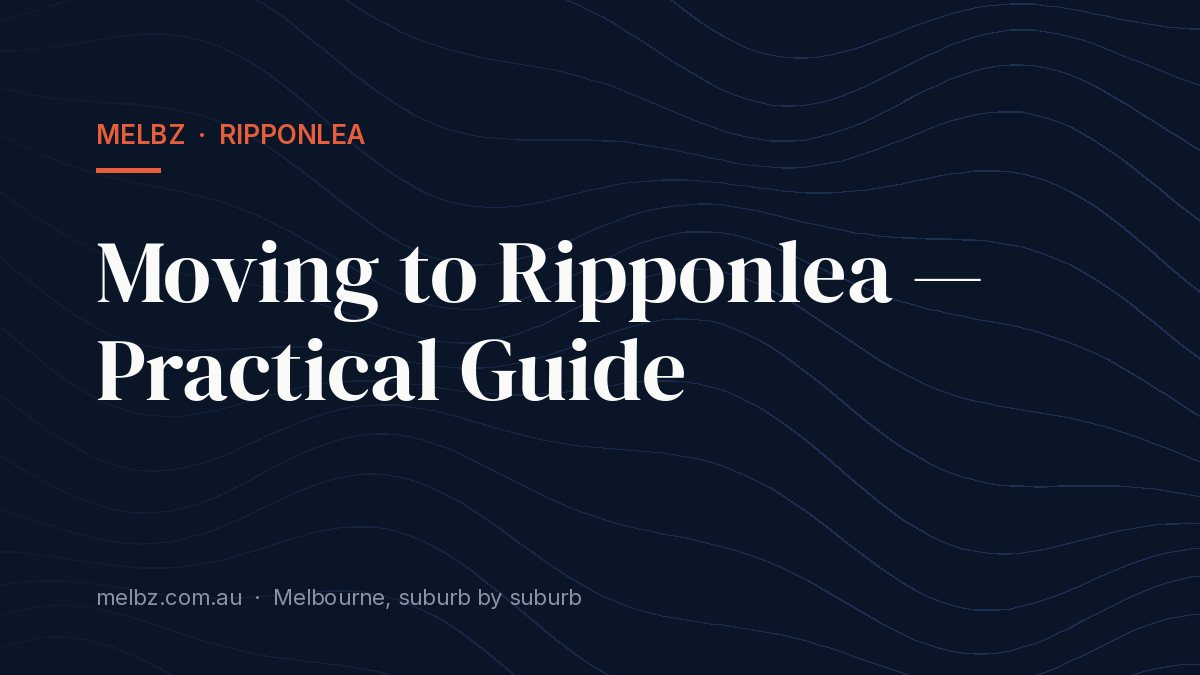 Title card: Moving to Ripponlea — Practical Guide