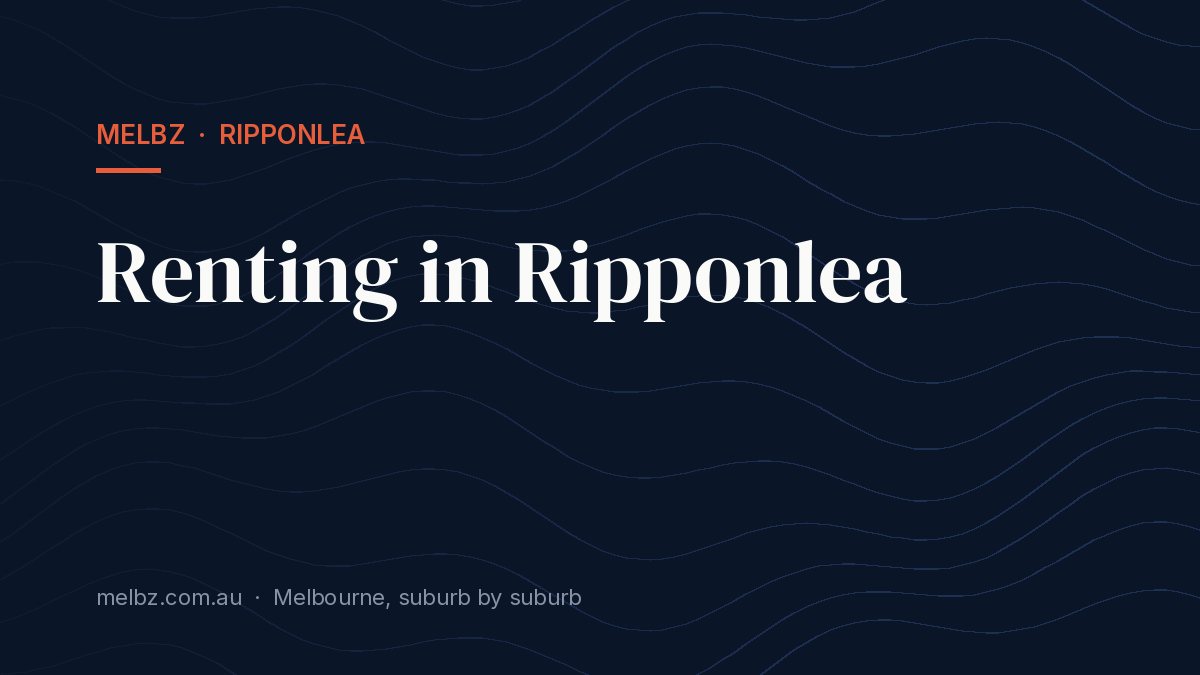 Title card: Renting in Ripponlea