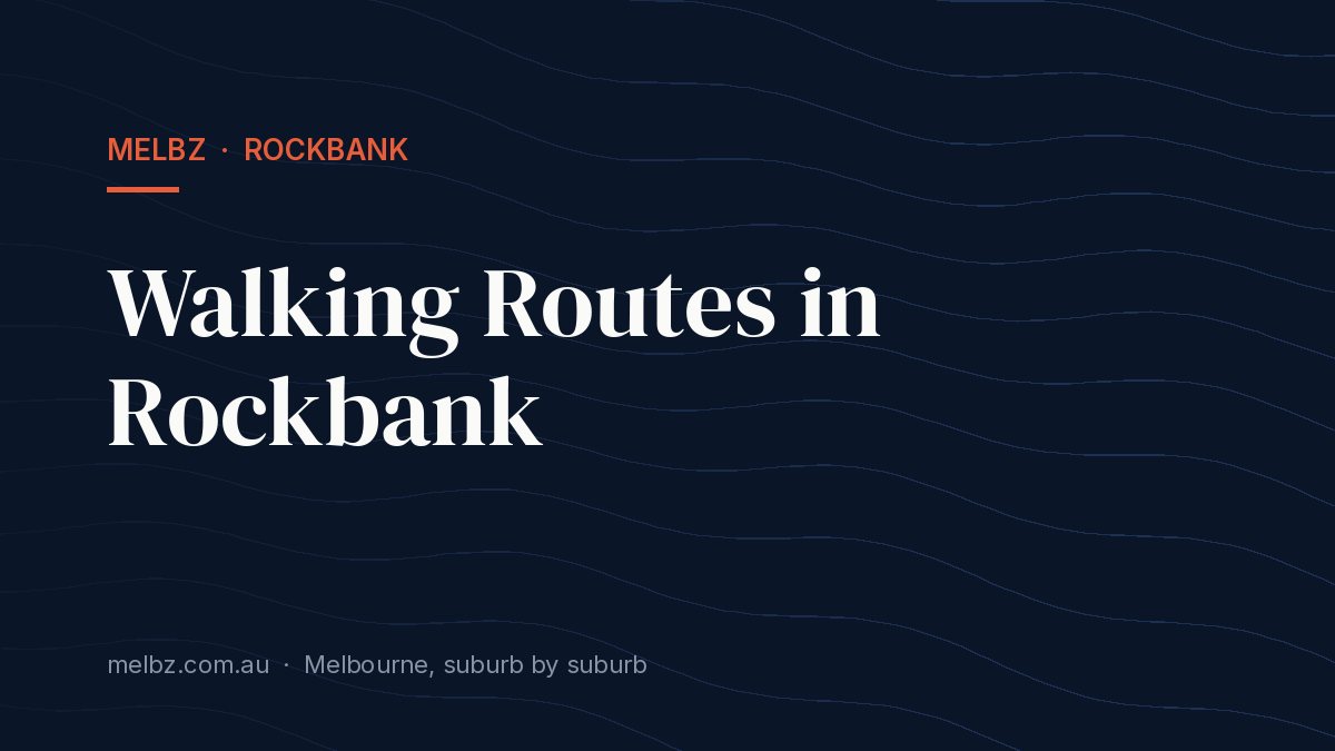 Title card: Walking Routes in Rockbank