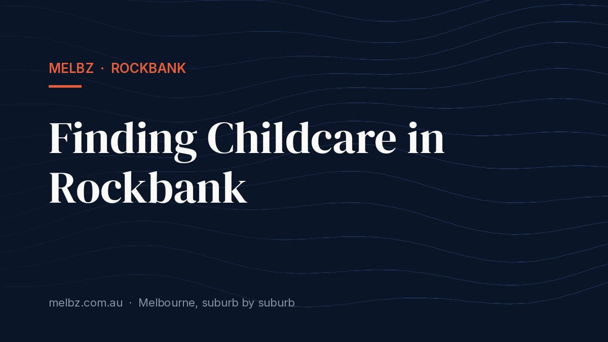 Title card: Finding Childcare in Rockbank