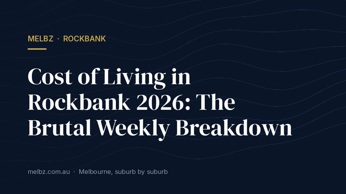 Title card: Cost of Living in Rockbank 2026: The Brutal Weekly Breakdown