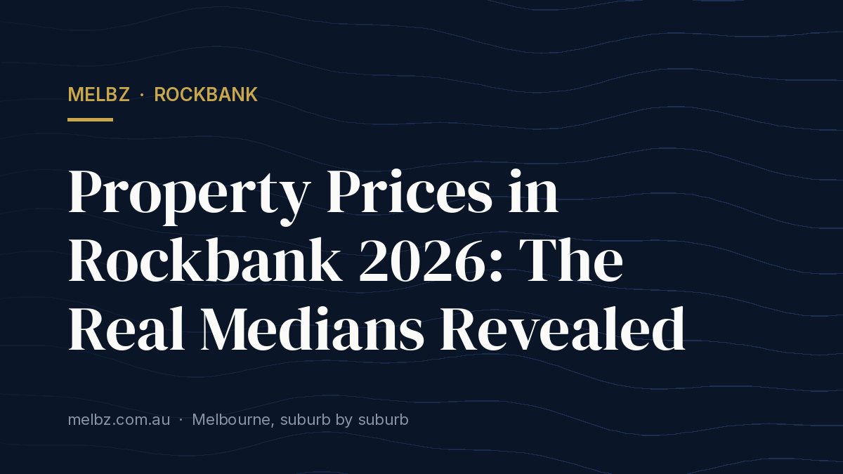 Title card: Property Prices in Rockbank 2026: The Real Medians Revealed