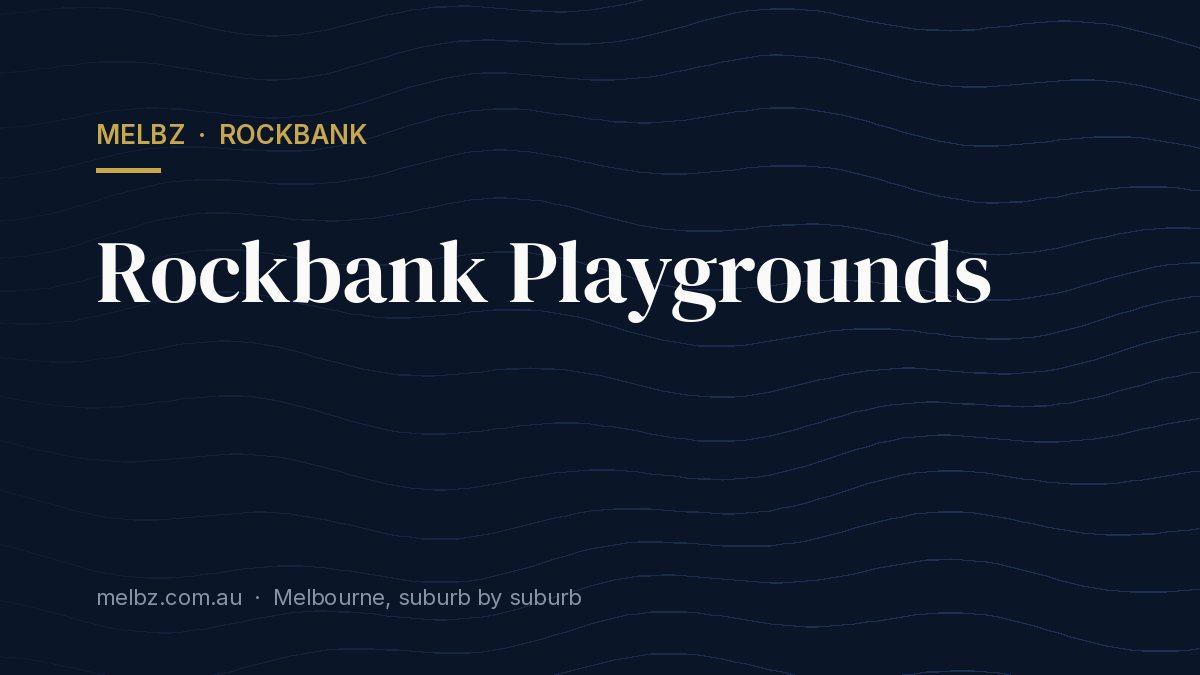 Title card: Rockbank Playgrounds