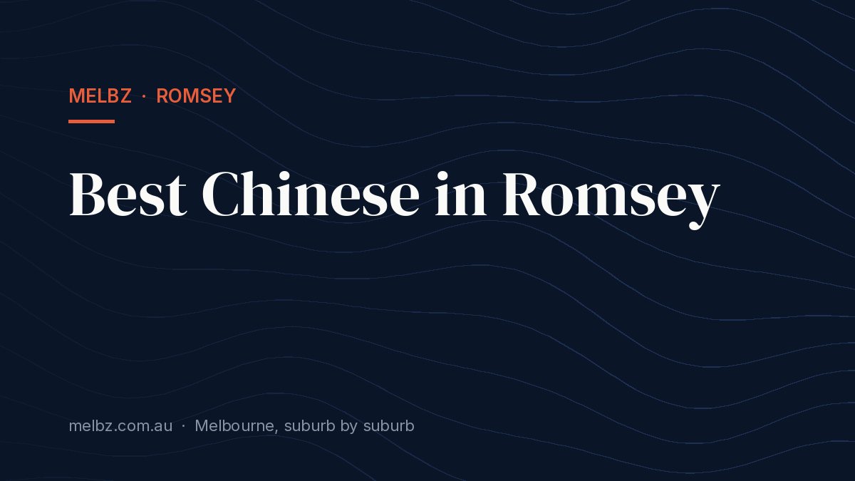 Title card: Best Chinese in Romsey